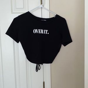 Over It Tie Crop Top